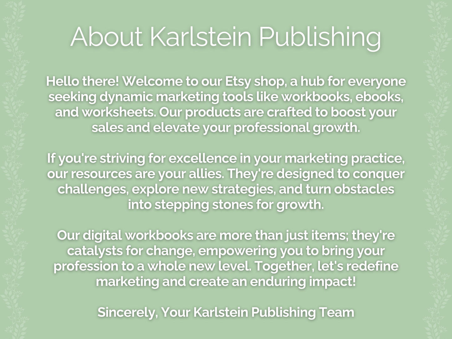 Collectibles Sellers Marketing Printable PDF