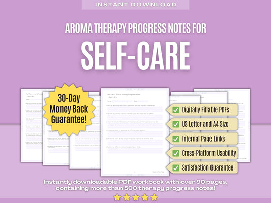 Self-Care Aroma Therapy Psychology Workbooks