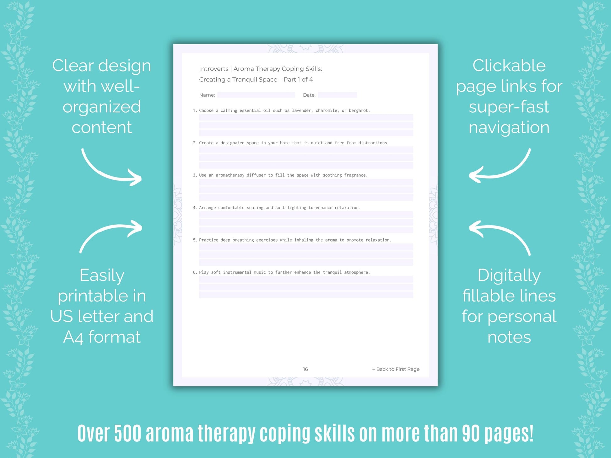 Introversion Aroma Therapy Counseling Templates