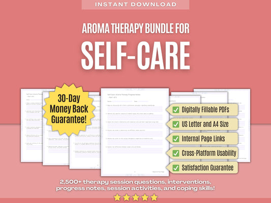 Self-Care Aroma Therapy Psychology Workbooks