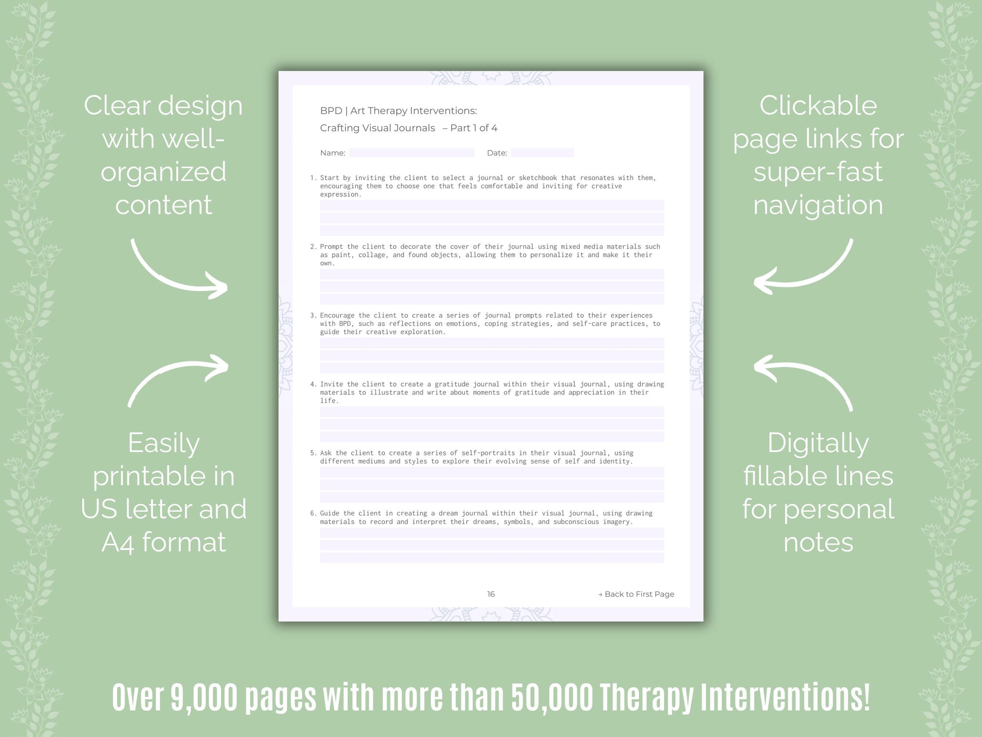 Art Therapy Interventions Counselor Cheat Sheets