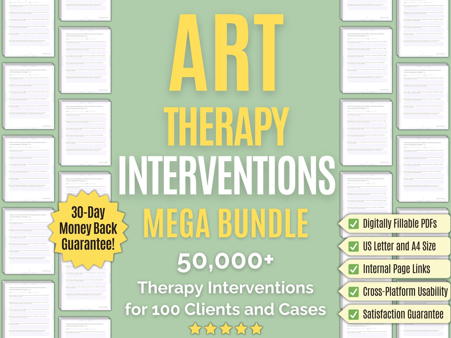 Art Therapy Interventions Psychology Workbooks