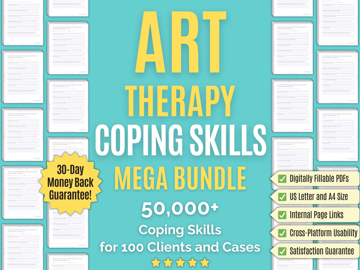 Art Therapy Coping Skills Psychology Workbooks