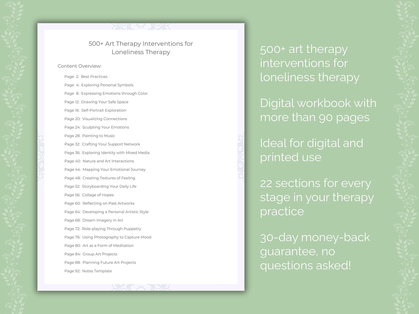 Loneliness Art Therapy Therapist Worksheets