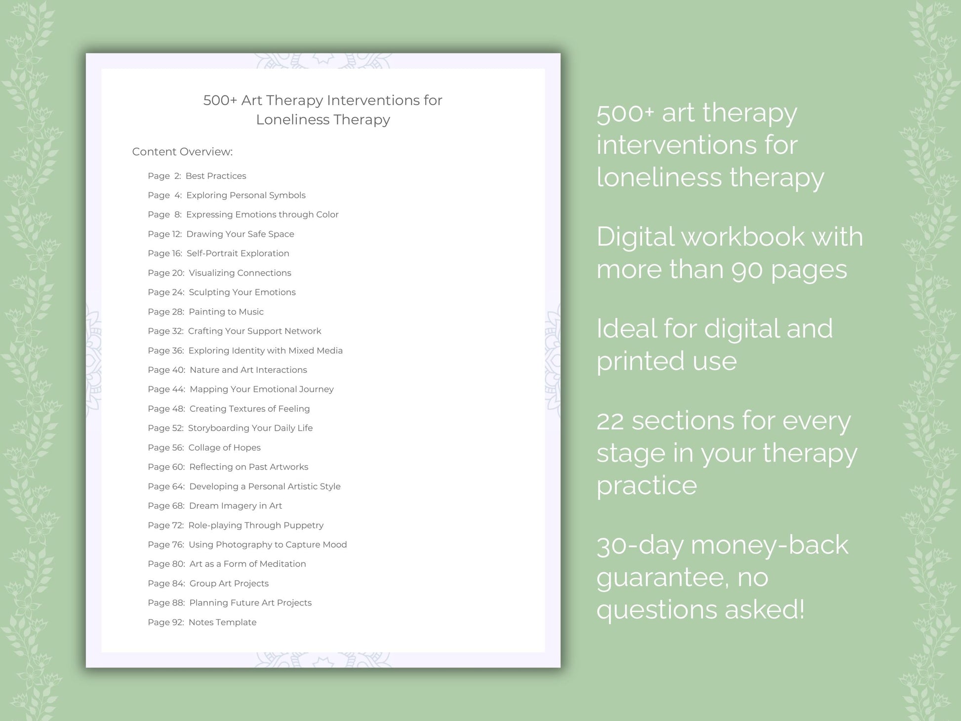 Loneliness Art Therapy Therapist Worksheets
