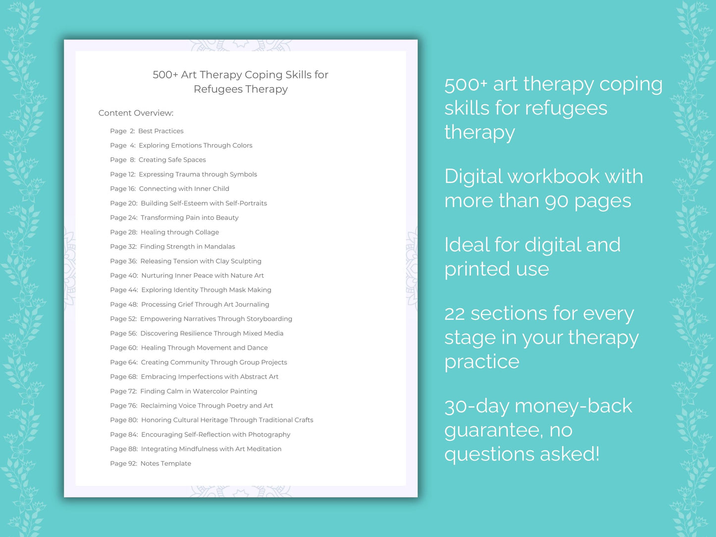 Refugees Art Therapy Therapist Worksheets