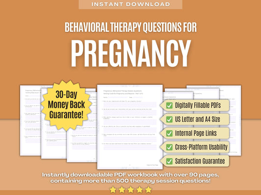 Pregnancy Behavioral Therapy Psychology Workbooks