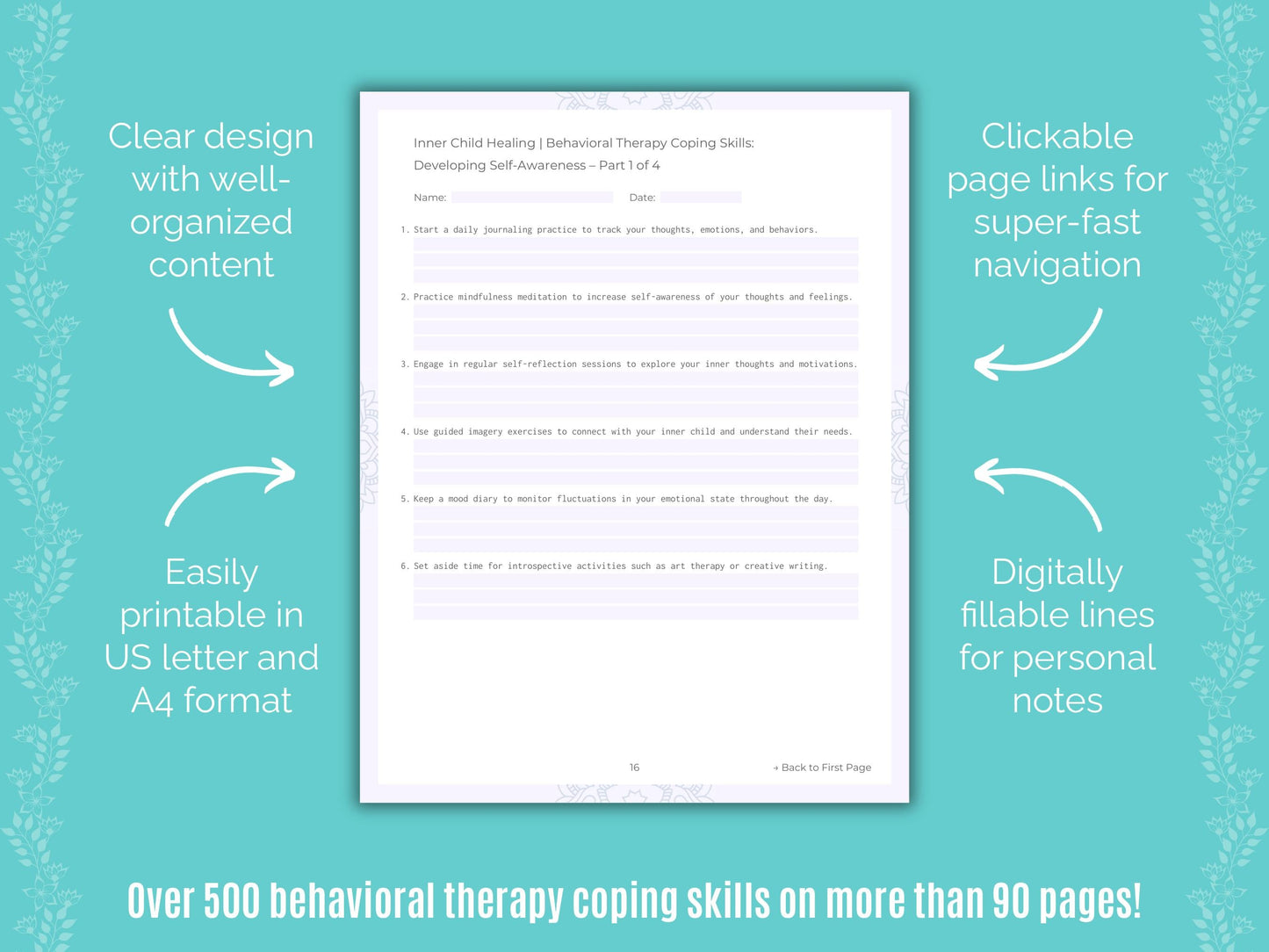 Inner Child Healing Behavioral Therapy Counseling Templates