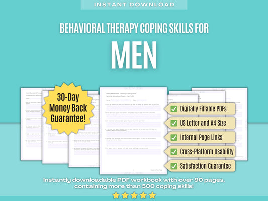 Men Behavioral Therapy Psychology Workbooks