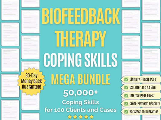 Biofeedback Therapy Coping Skills Psychology Workbooks