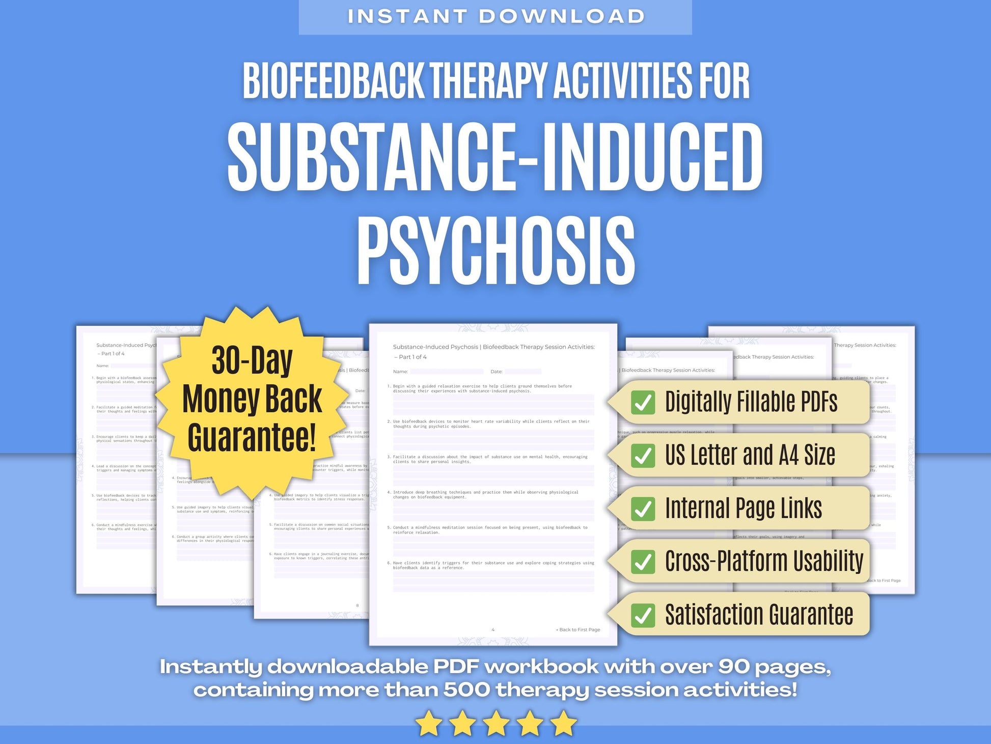 Substance-Induced Psychosis Biofeedback Therapy Psychology Workbooks