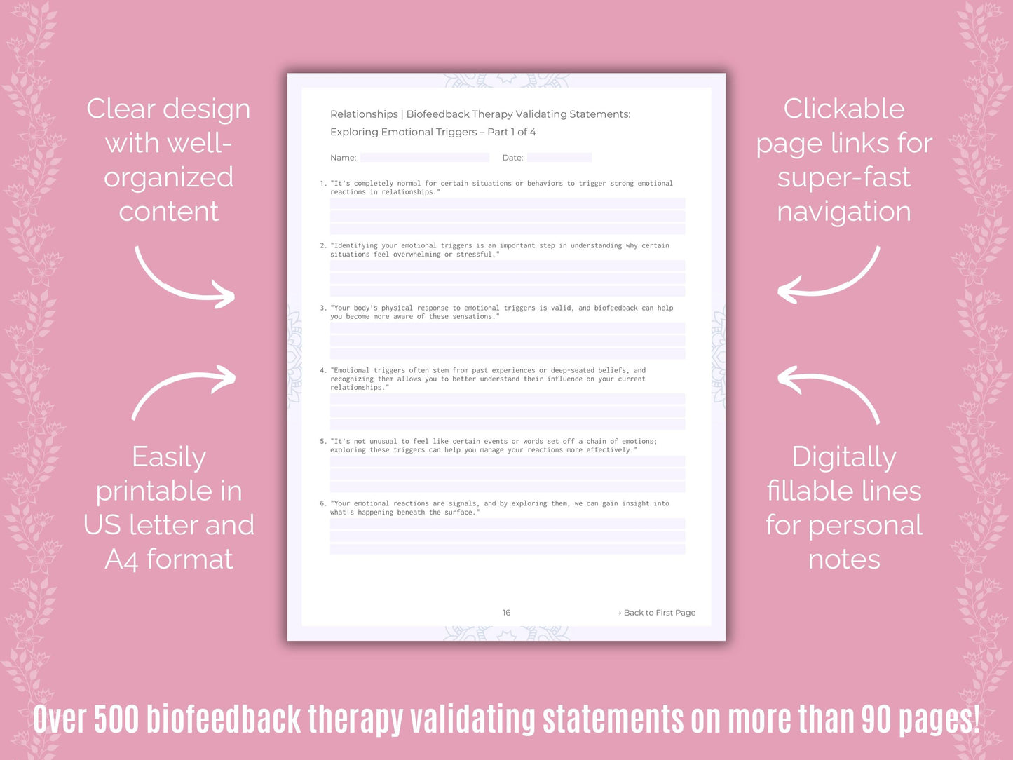 Relationships Biofeedback Therapy Counseling Templates