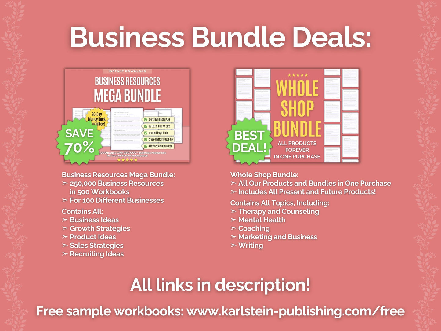 Business Ideas Printable PDF