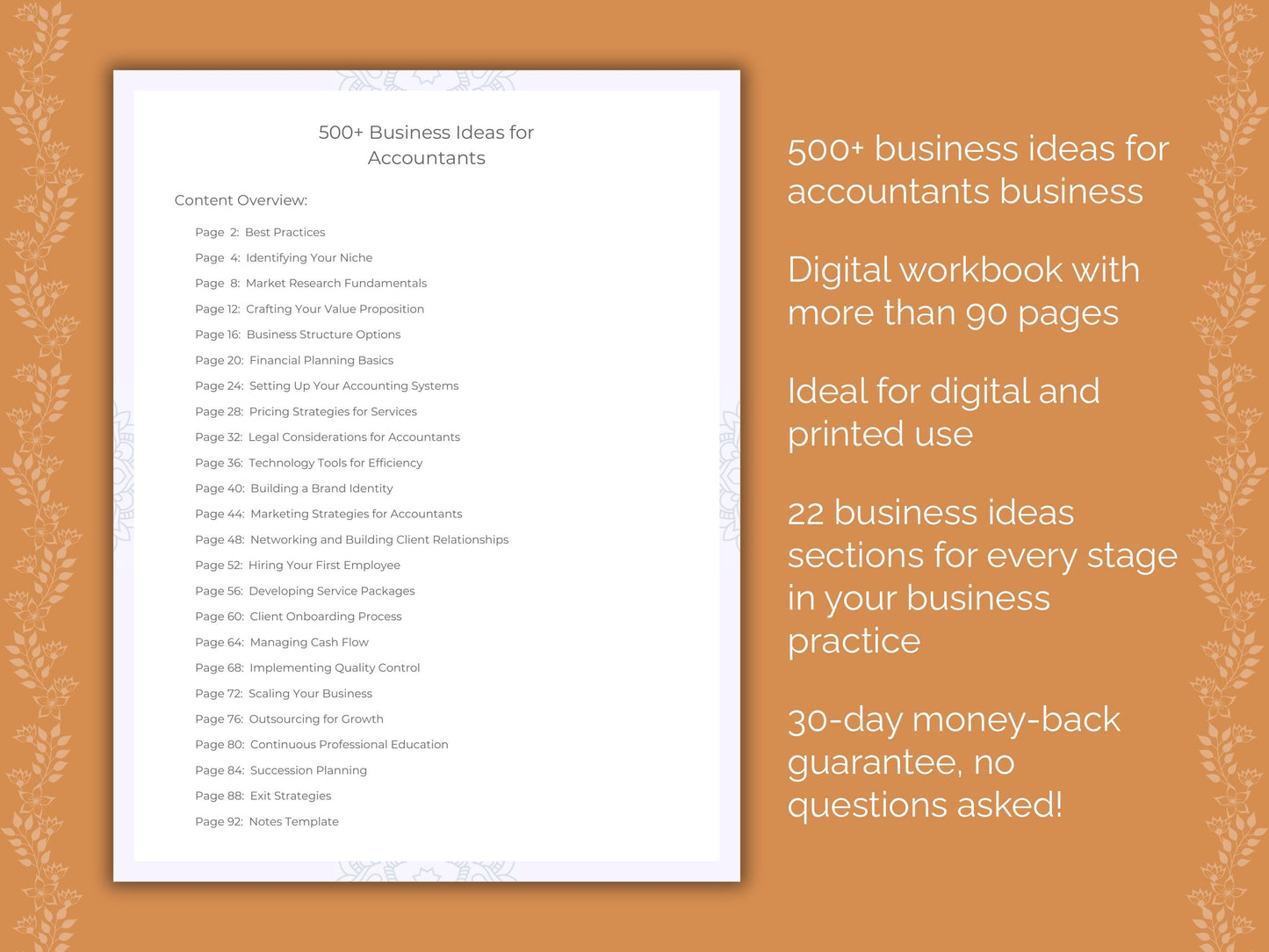 Accountants Business Worksheets