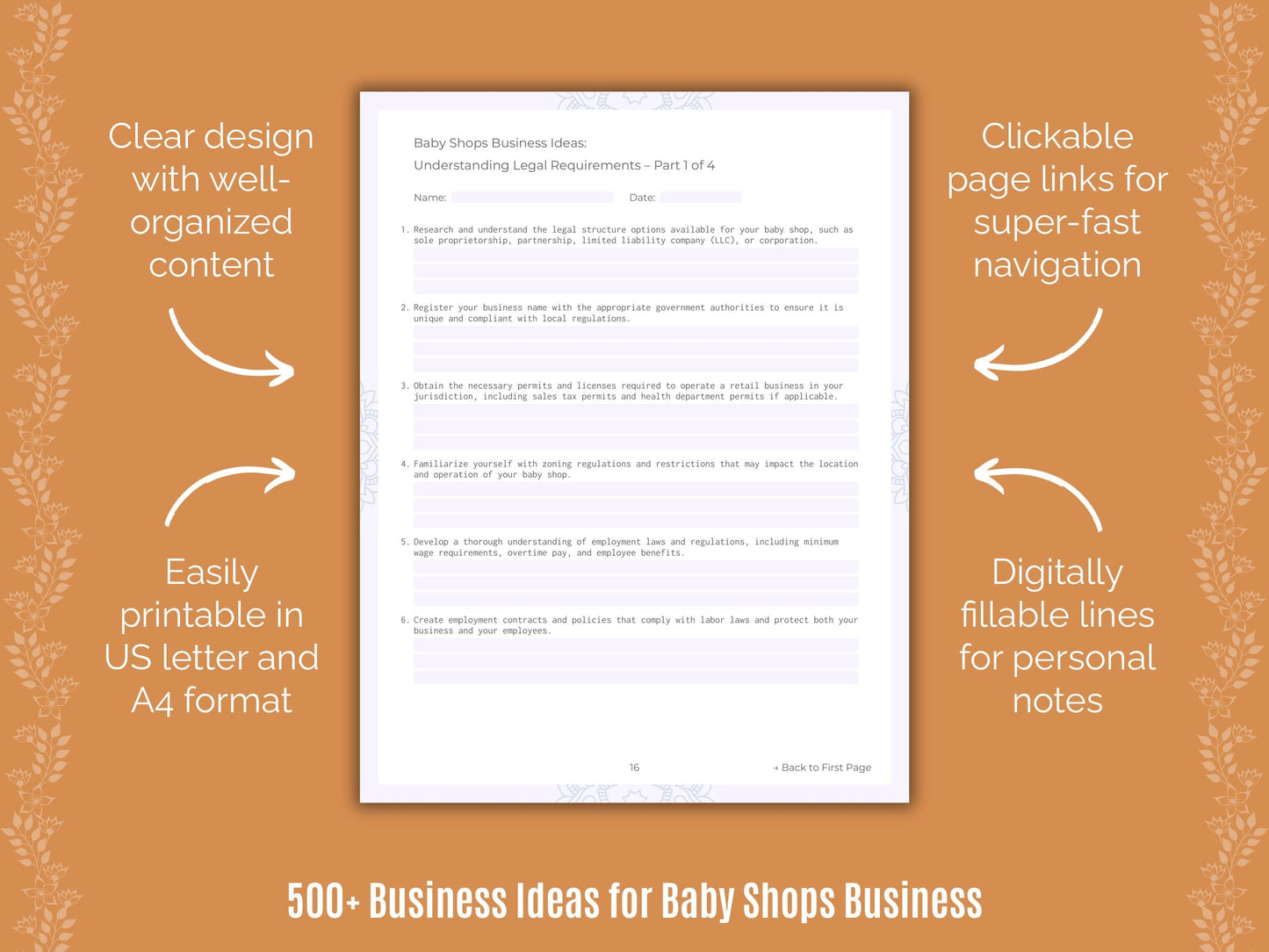 Baby Shops Business Templates