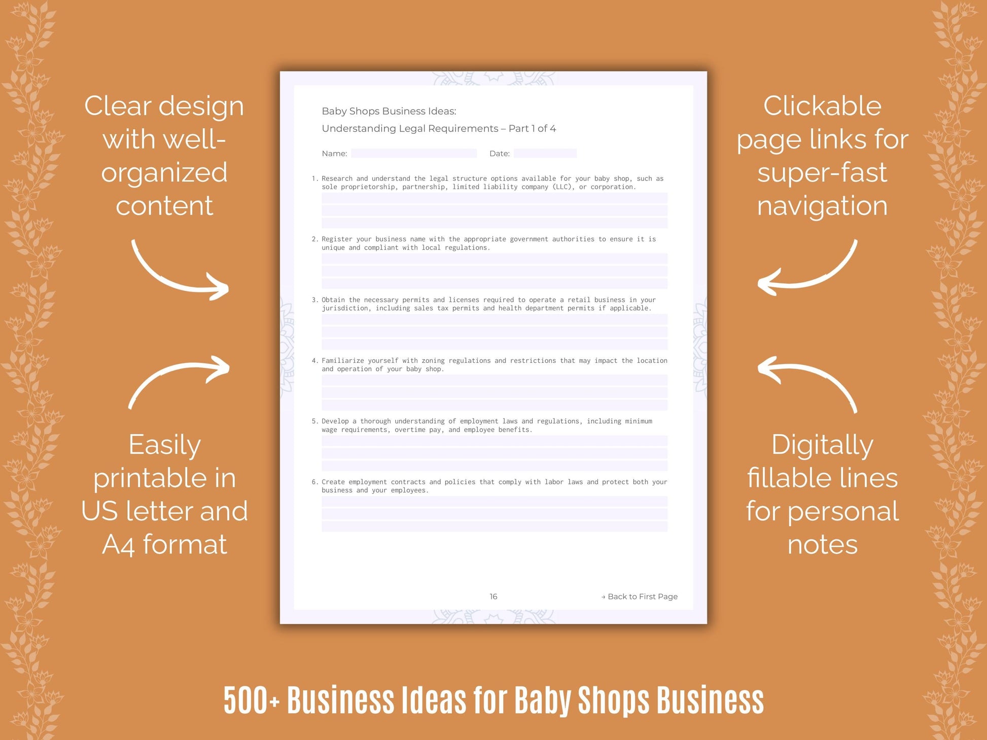 Baby Shops Business Templates