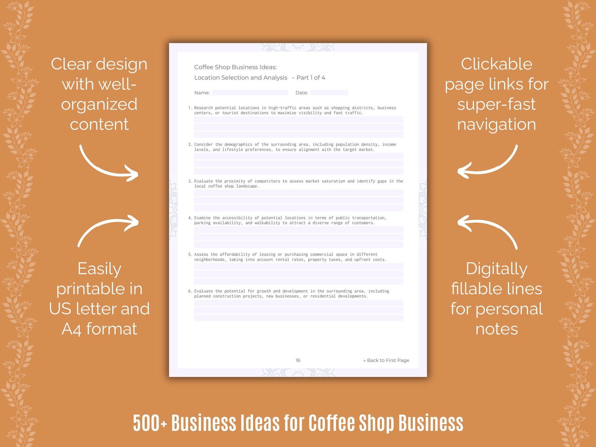 Coffee Shop Business Templates