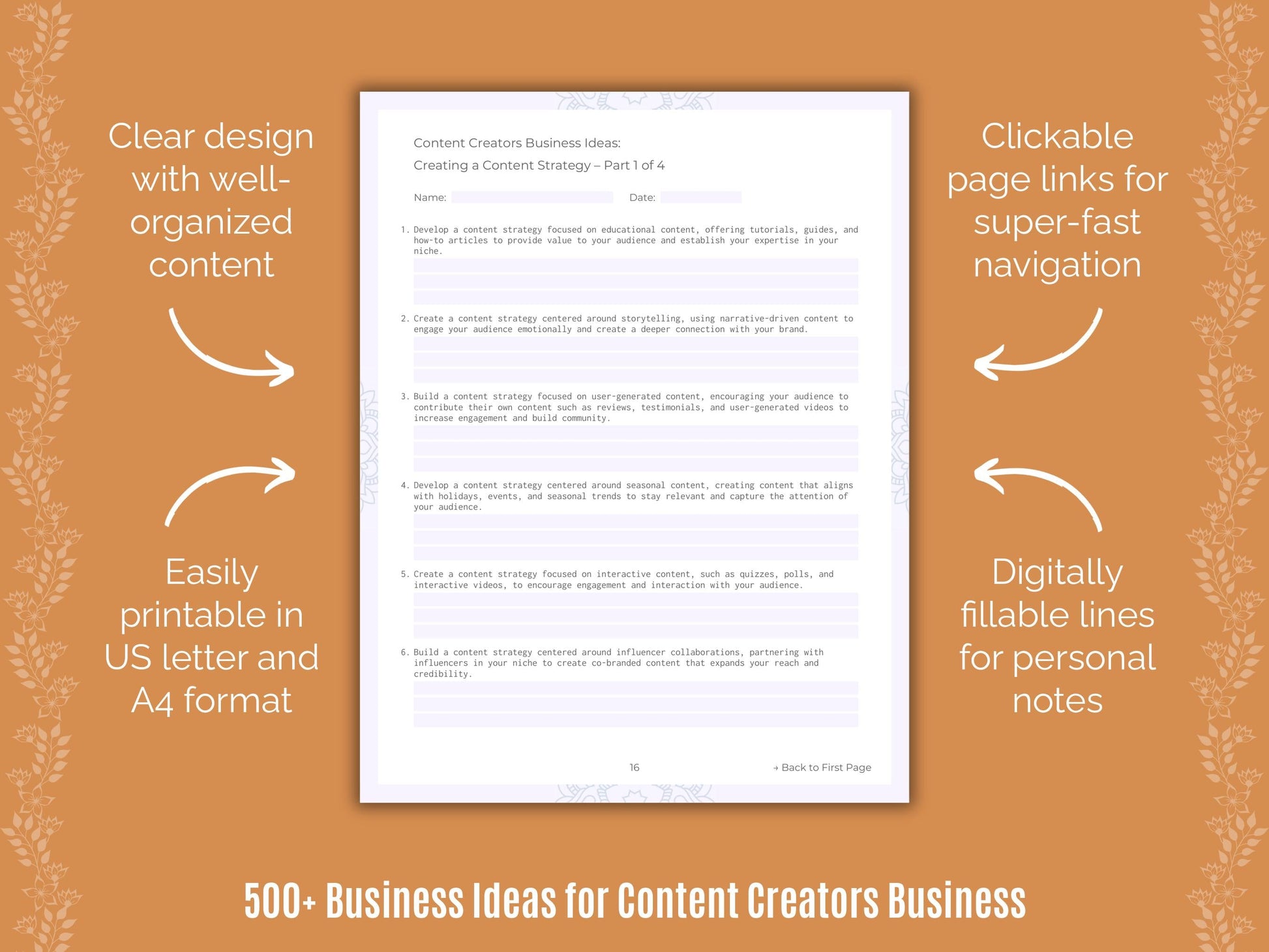 Content Creators Business Templates