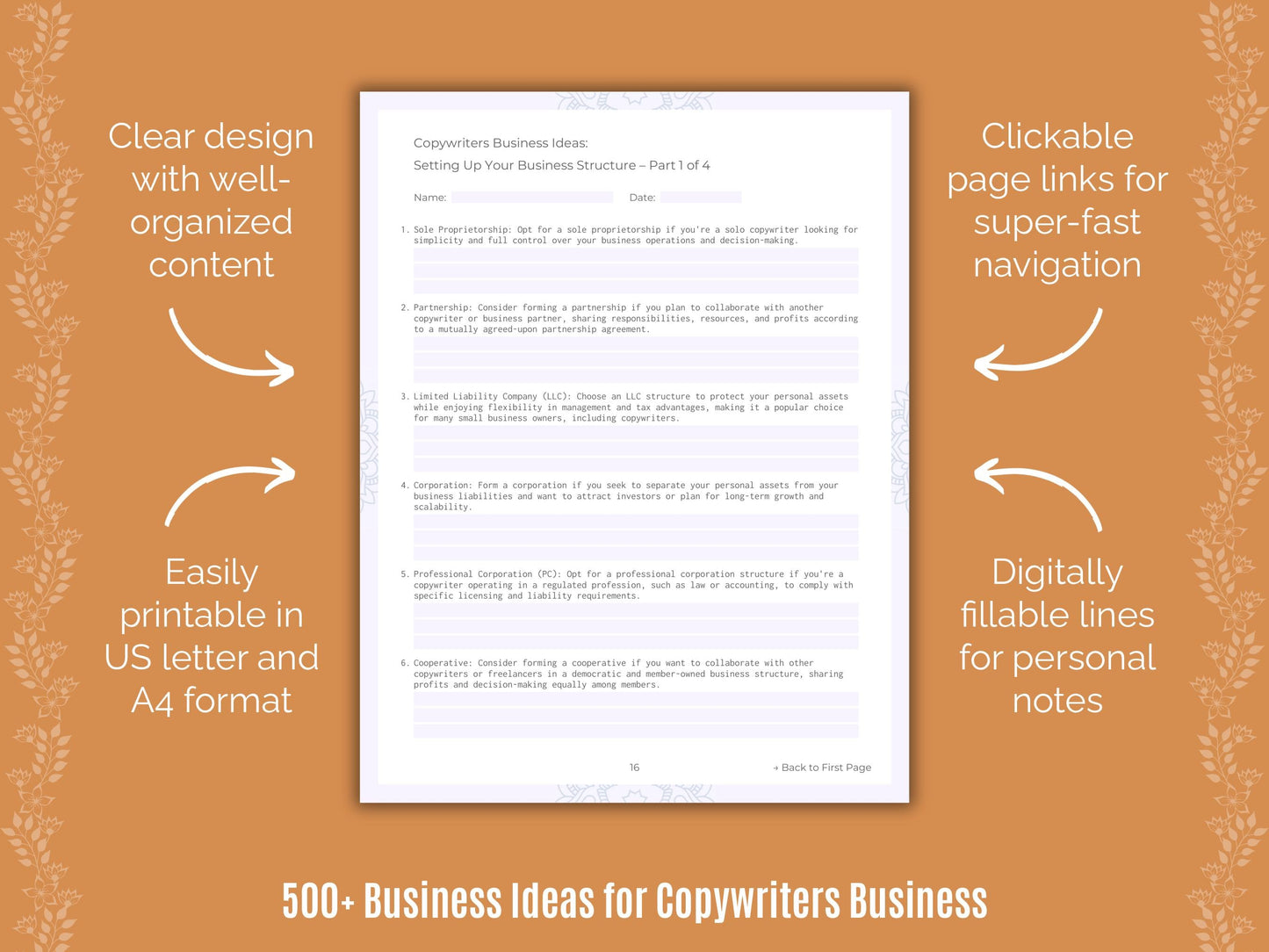 Copywriters Business Templates