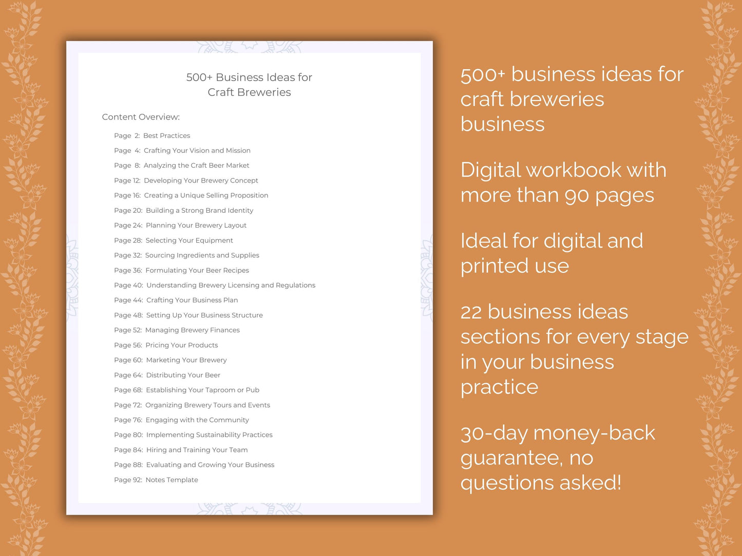 Craft Breweries Business Worksheets