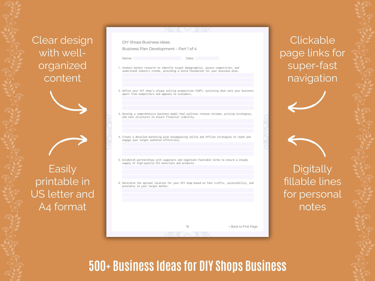 DIY Shops Business Templates