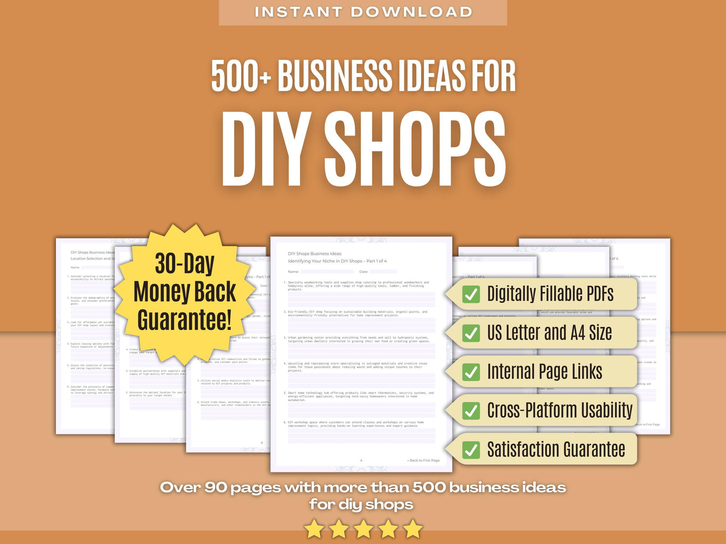 DIY Shops Business Workbooks