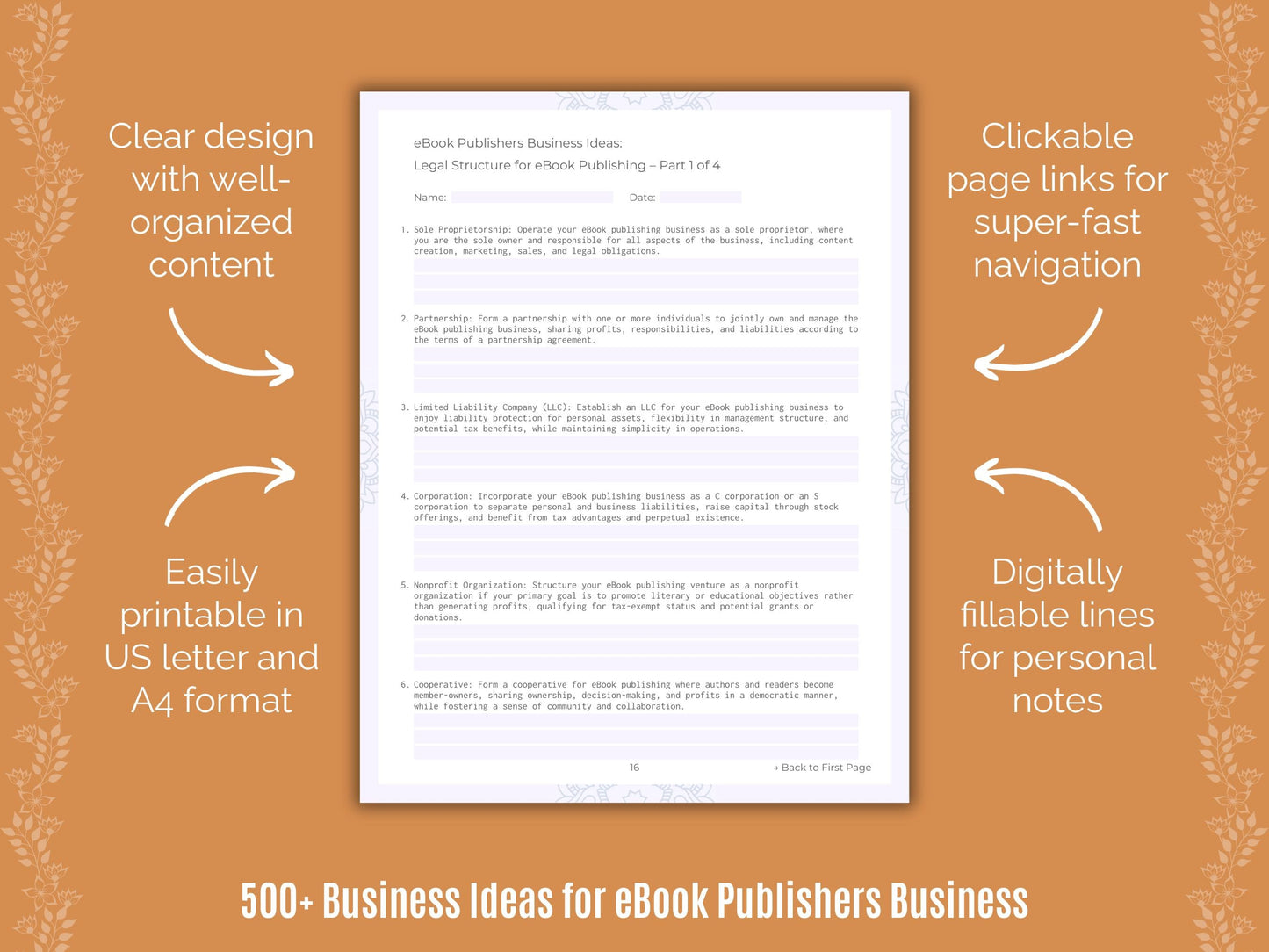 eBook Publishers Business Templates