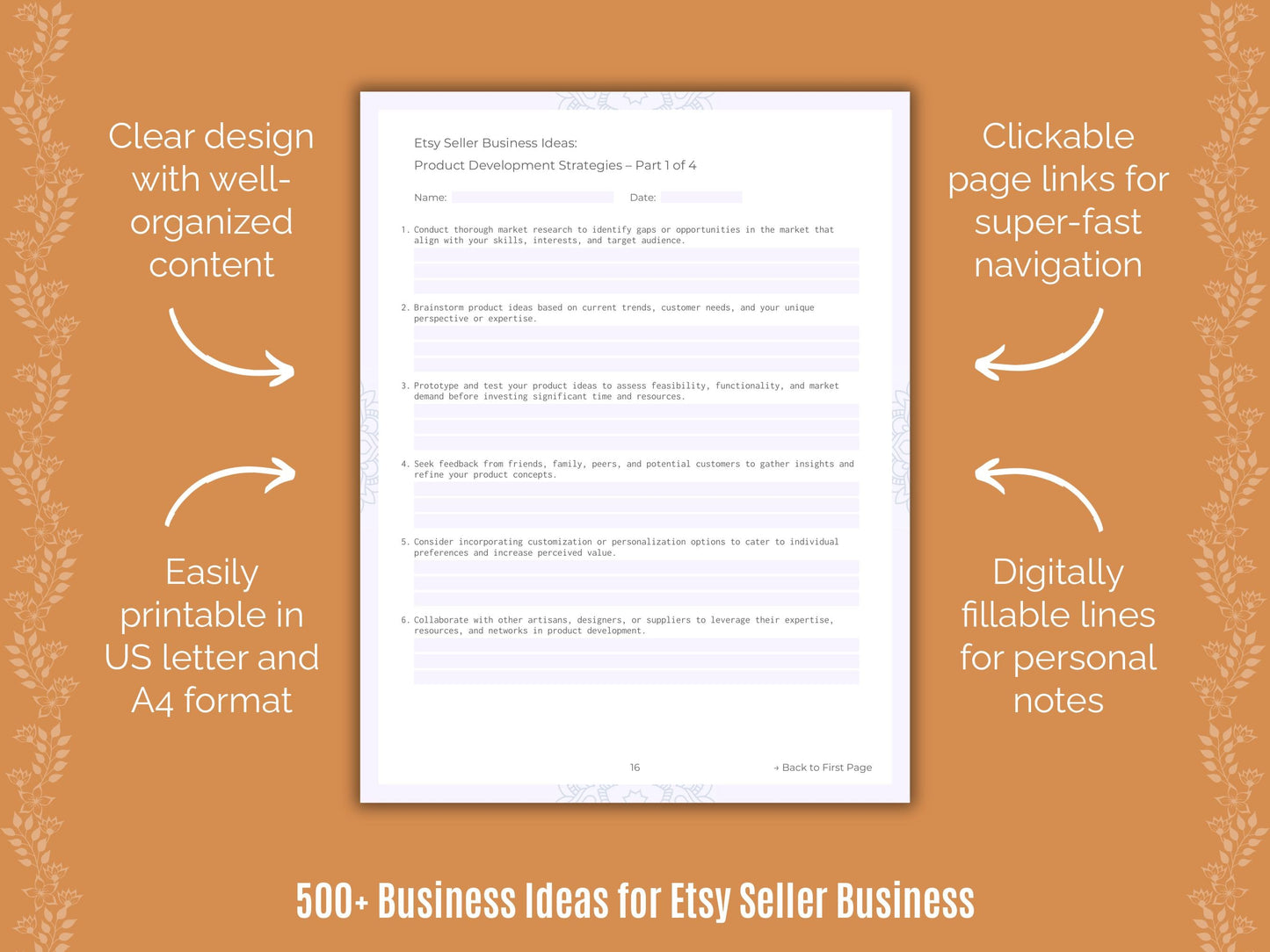 Etsy Seller Business Templates