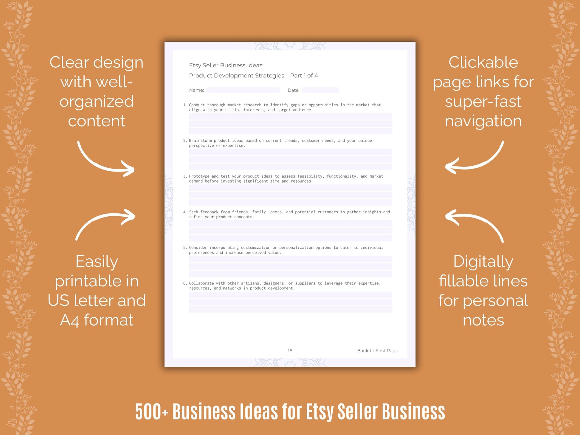 Etsy Seller Business Templates