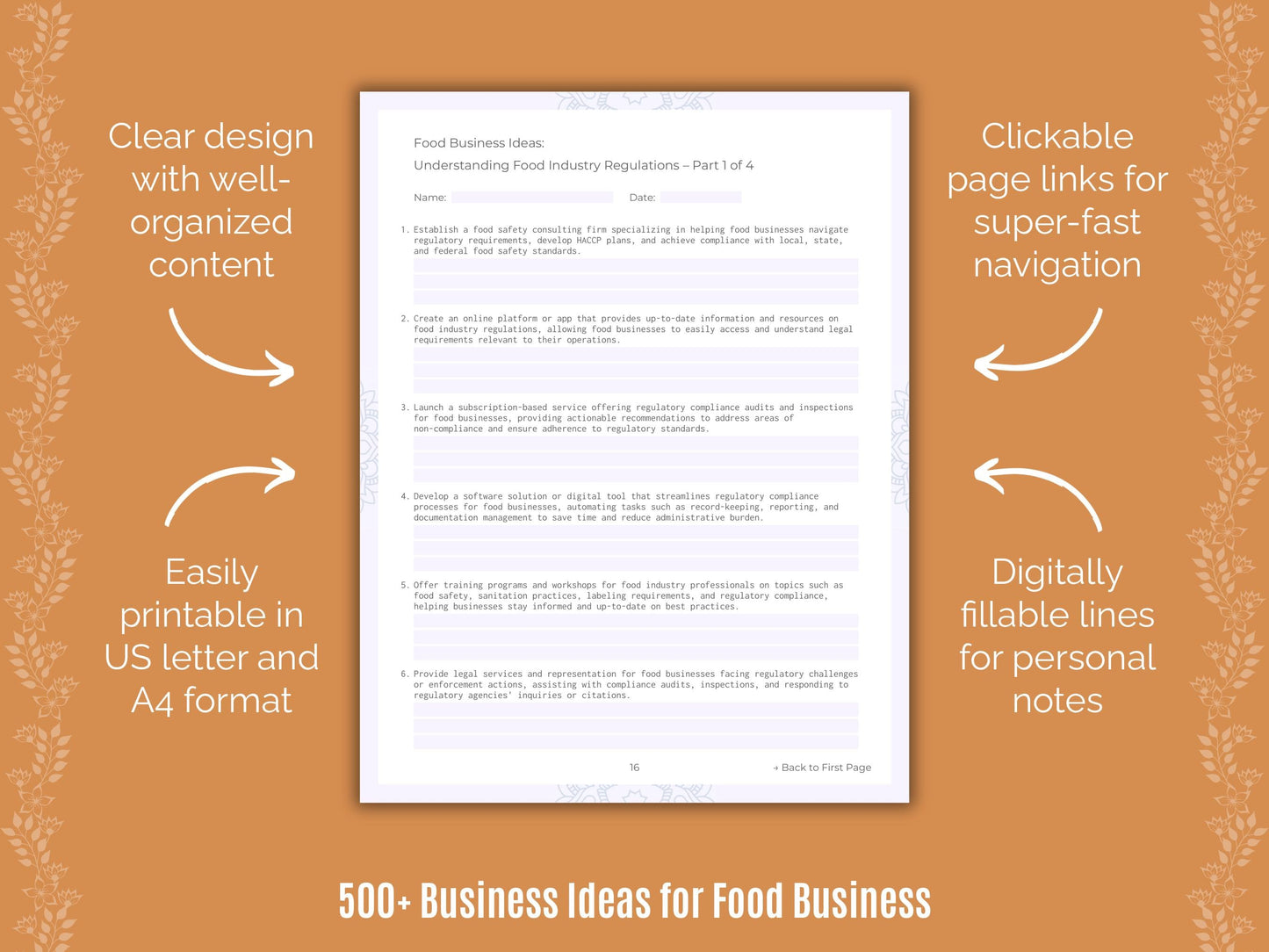 Food Business Templates