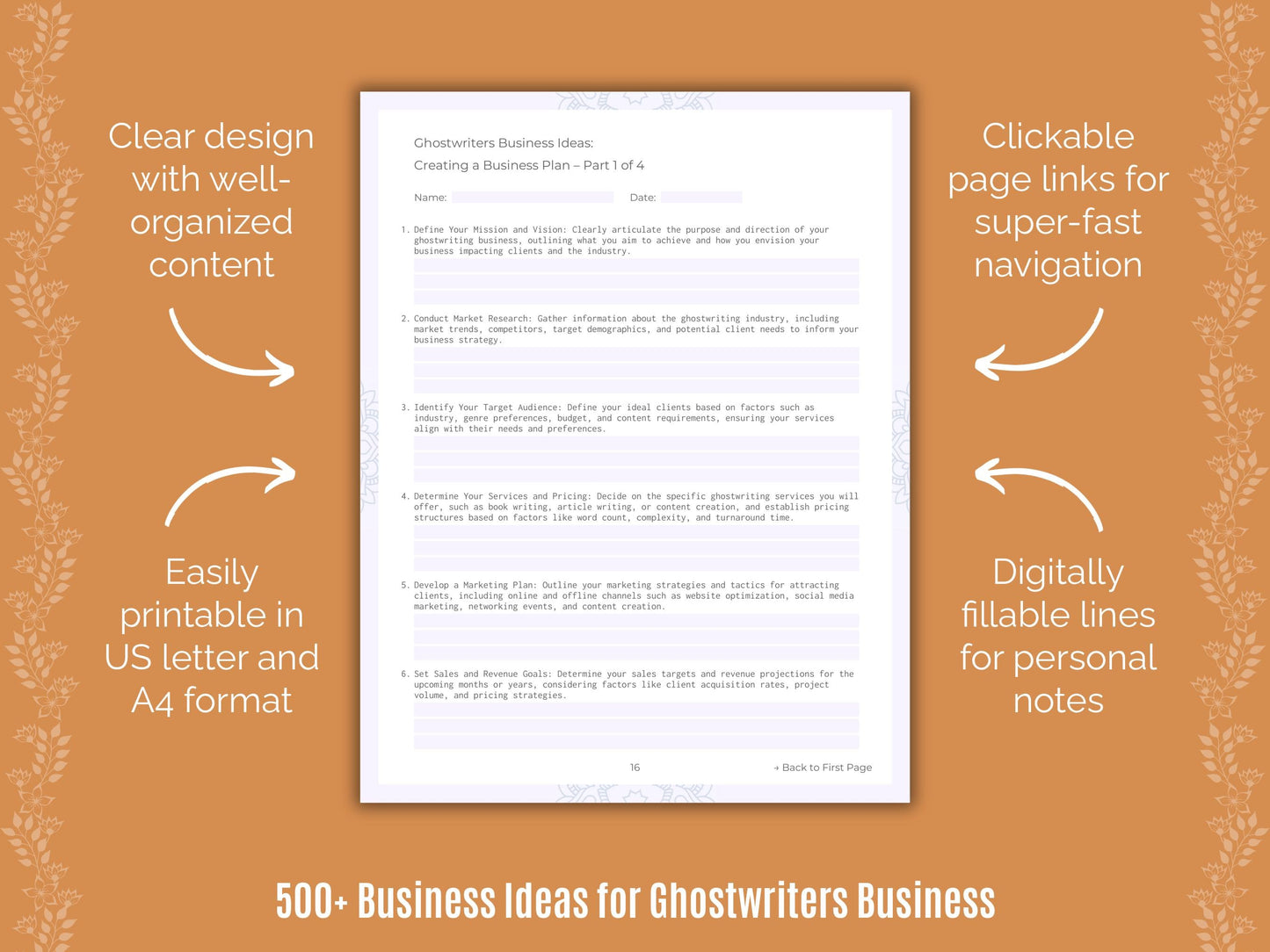 Ghostwriters Business Templates