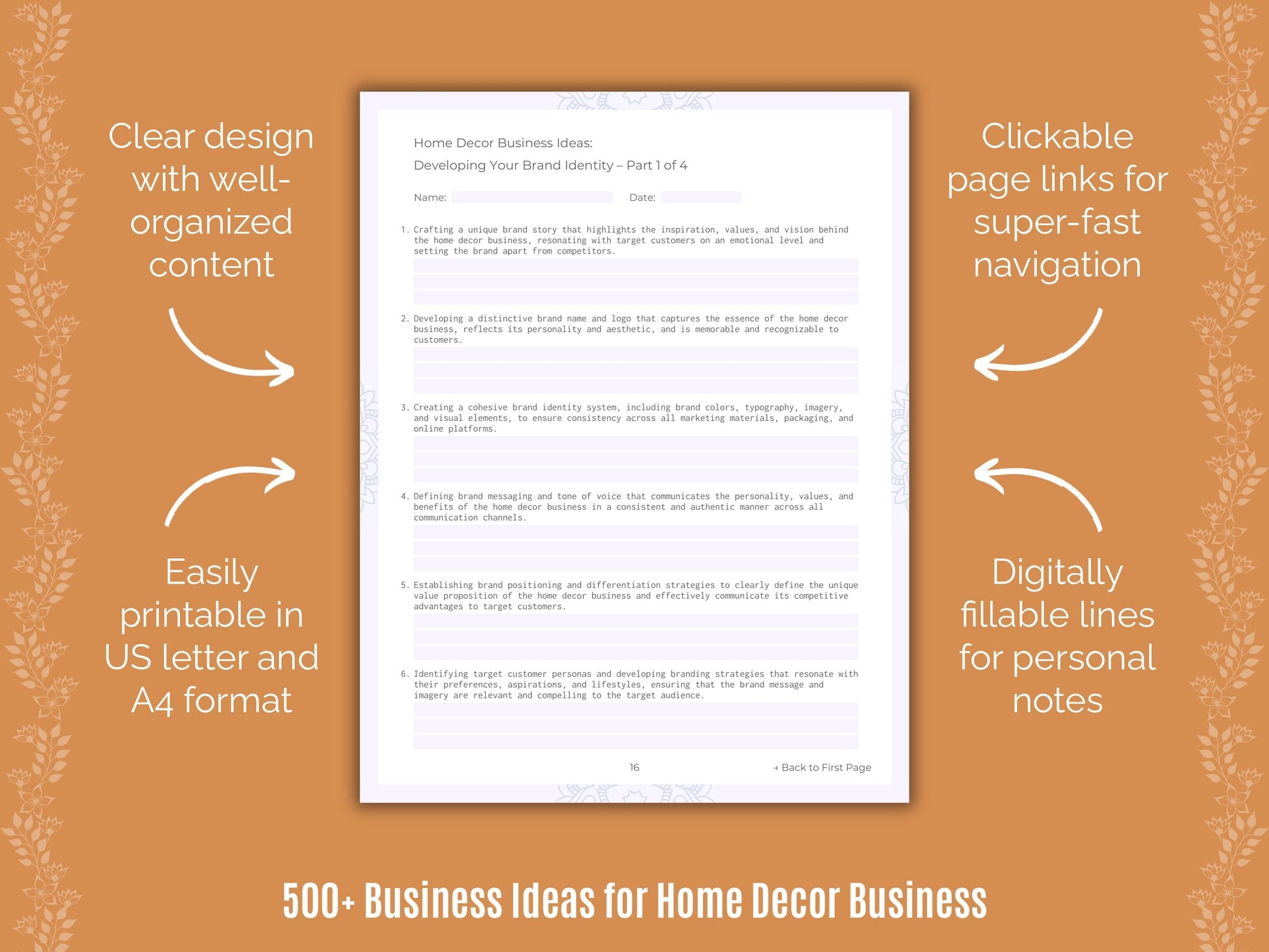 Home Decor Business Templates