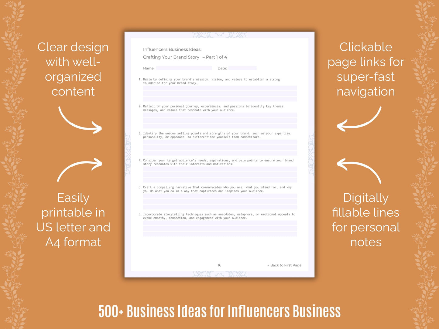 Influencers Business Templates