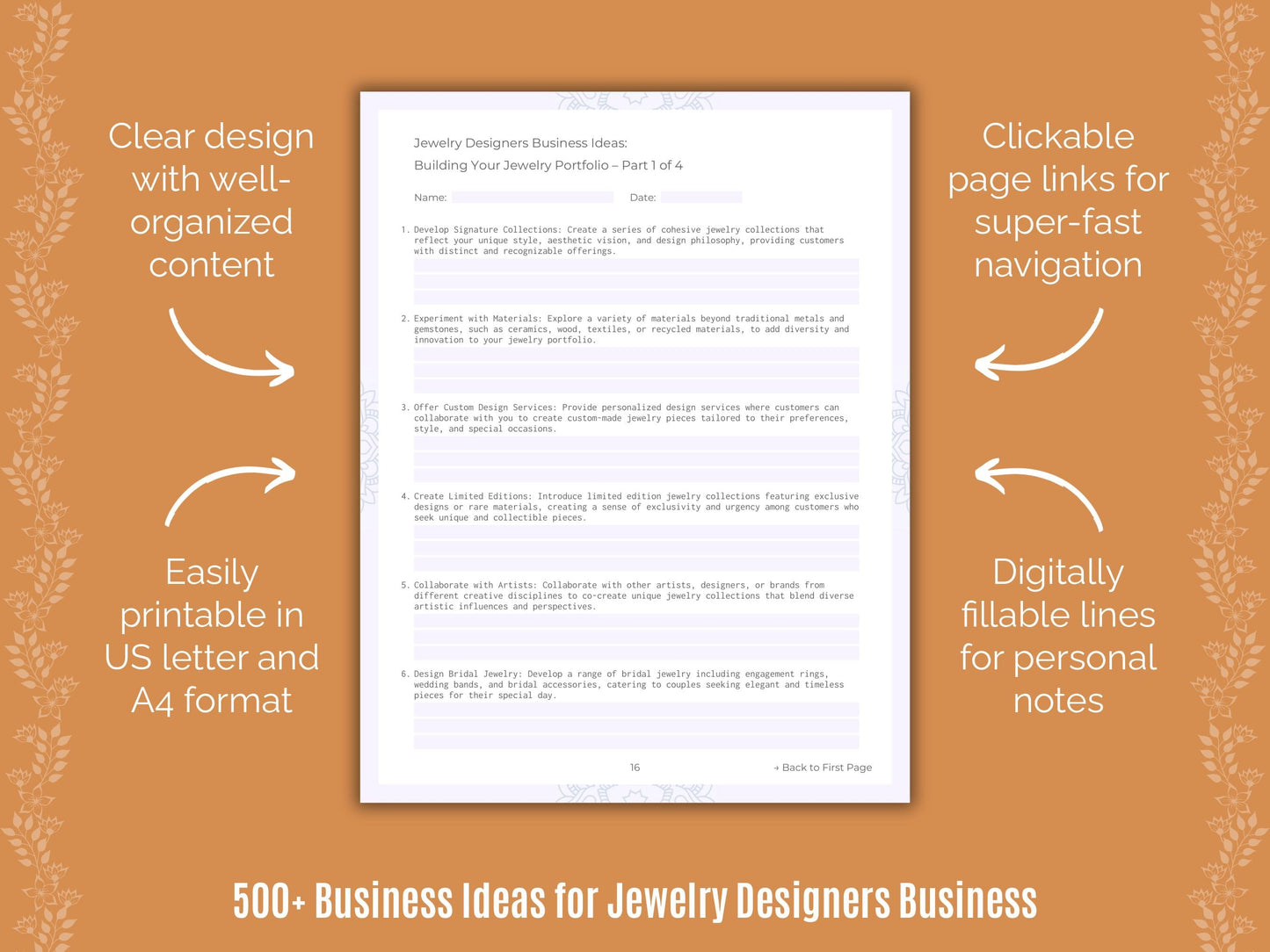 Jewelry Designers Business Templates