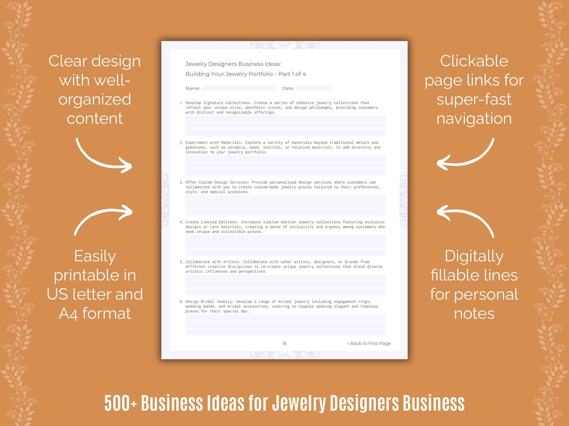 Jewelry Designers Business Templates