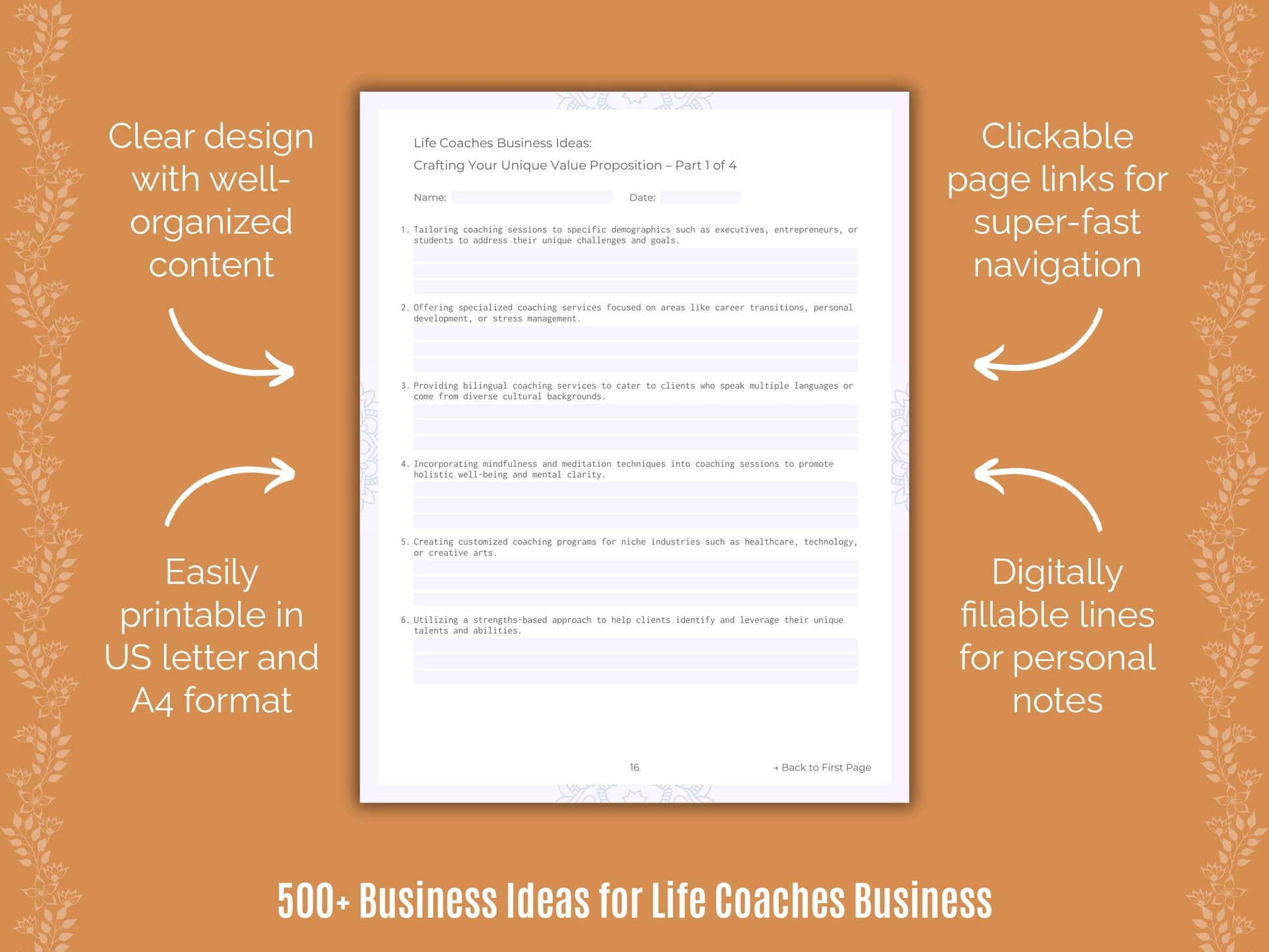 Life Coaches Business Templates