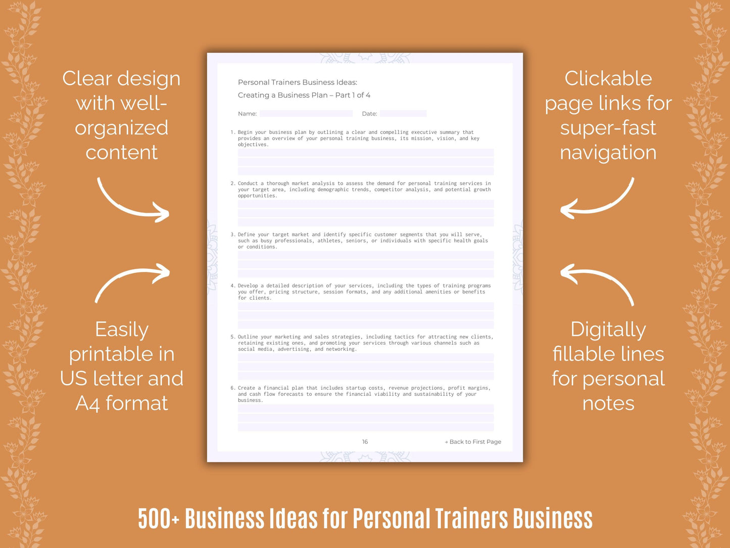 Personal Trainers Business Templates