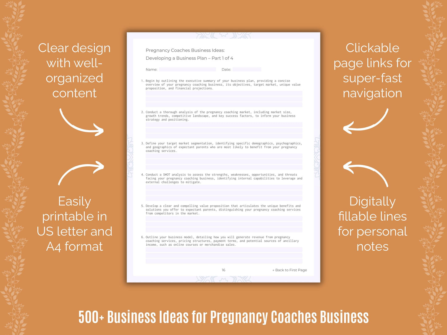 Pregnancy Coaches Business Templates