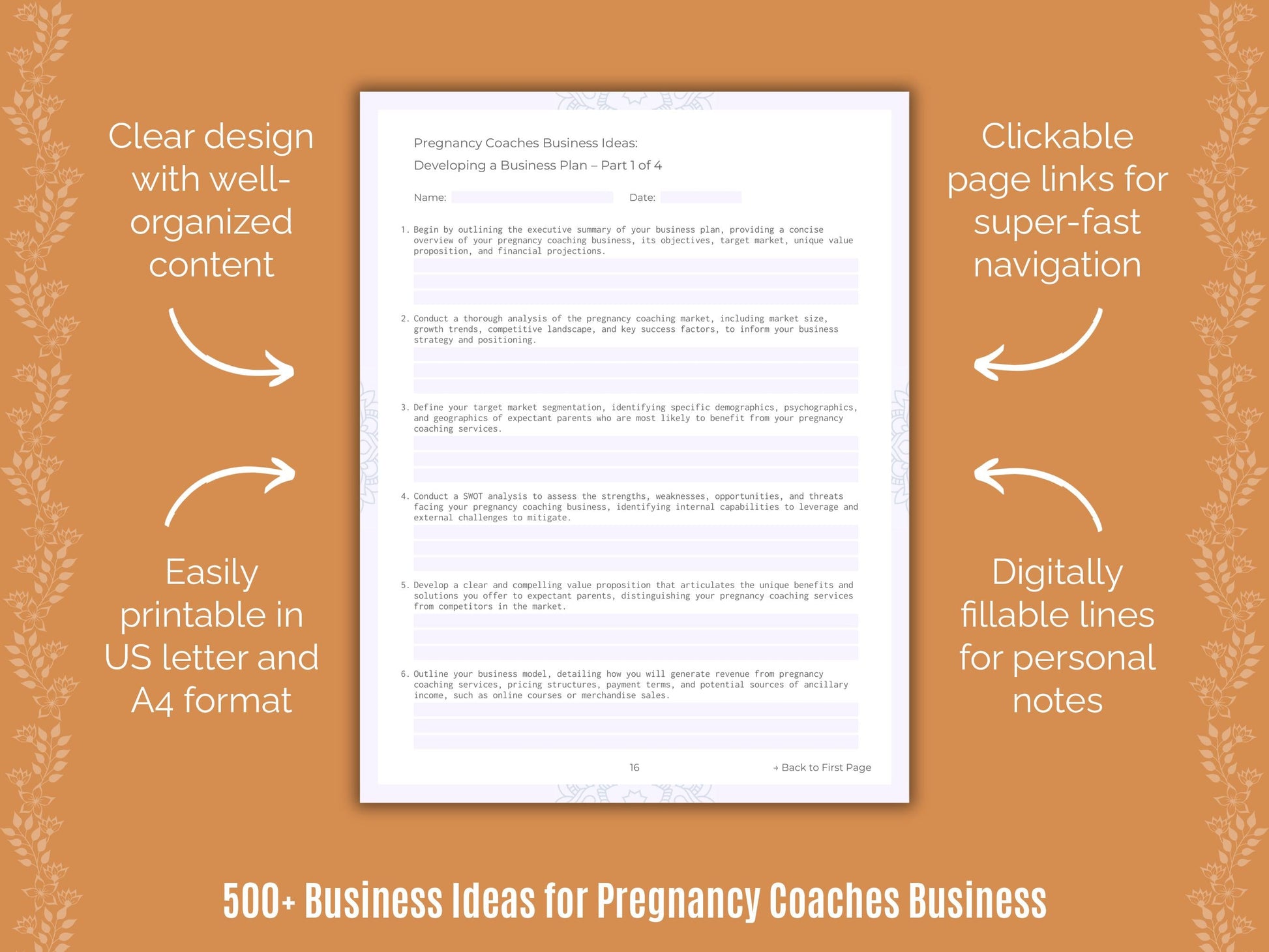 Pregnancy Coaches Business Templates