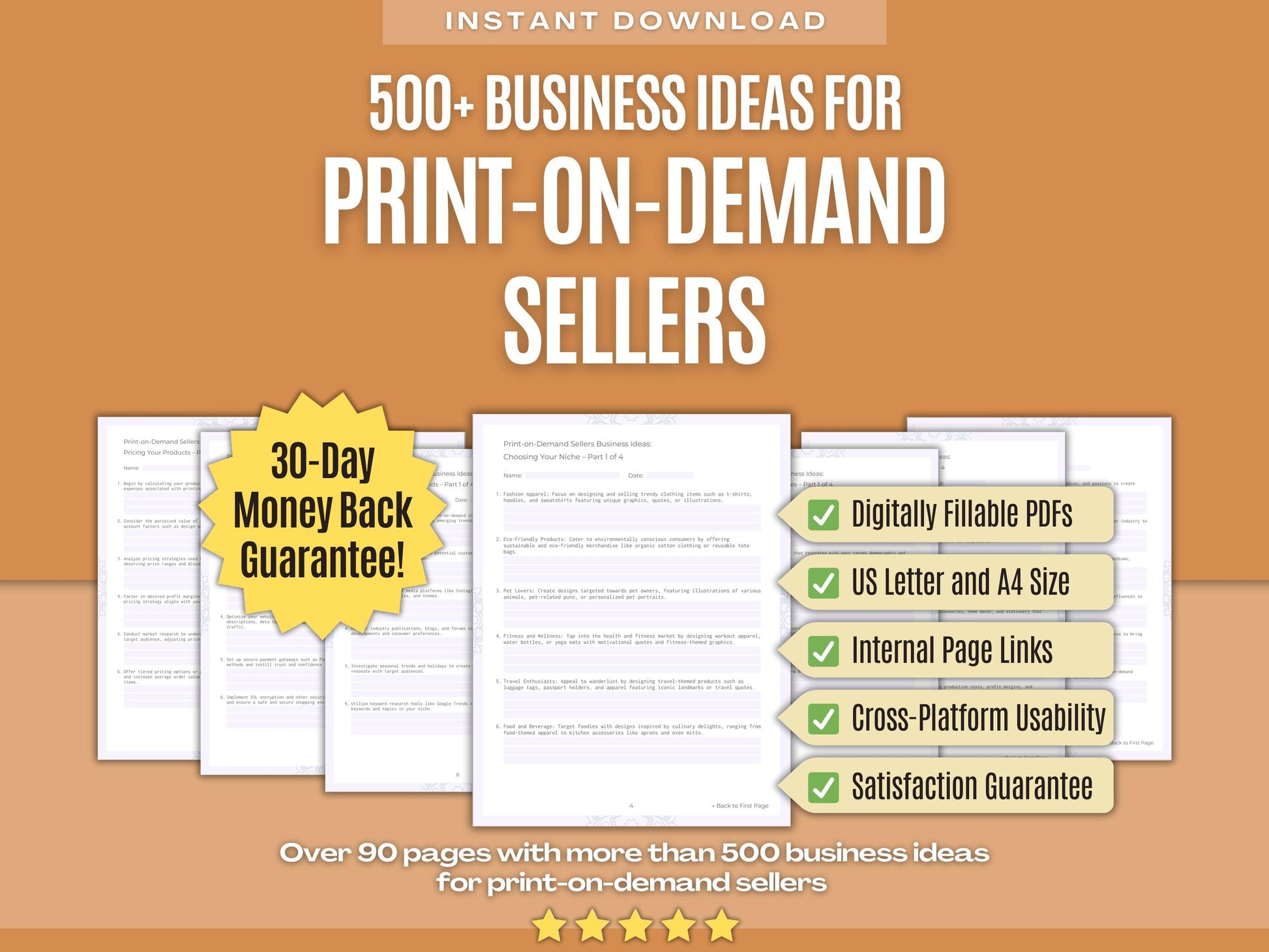 Print-on-Demand Sellers Business Workbooks