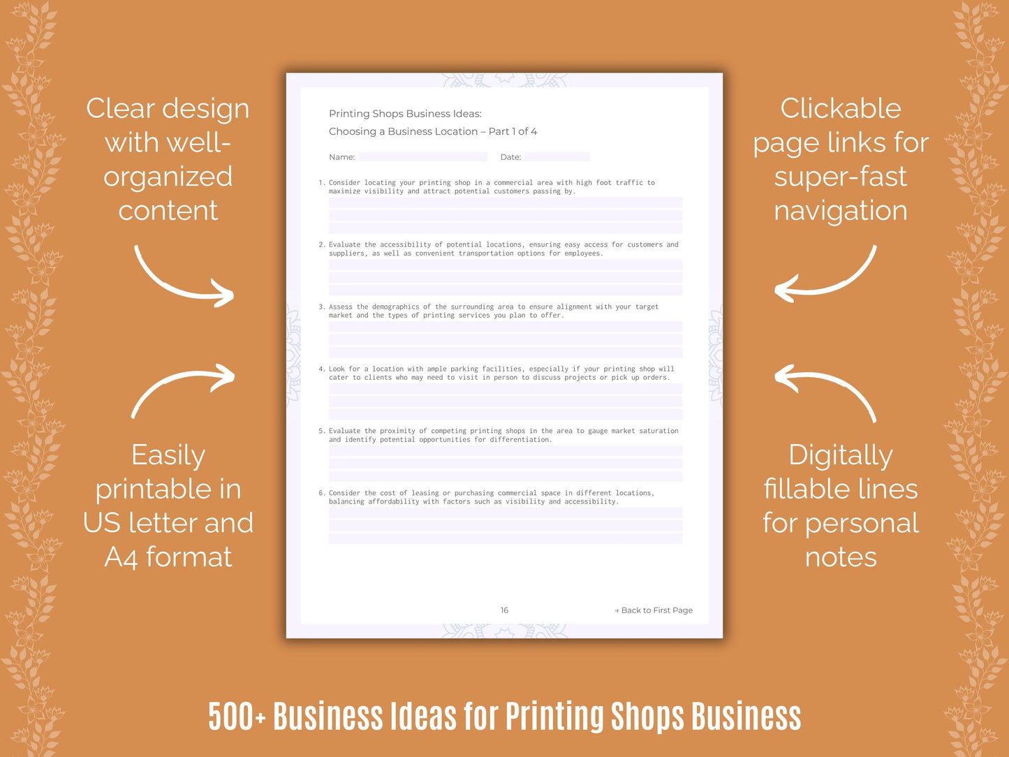 Printing Shops Business Templates