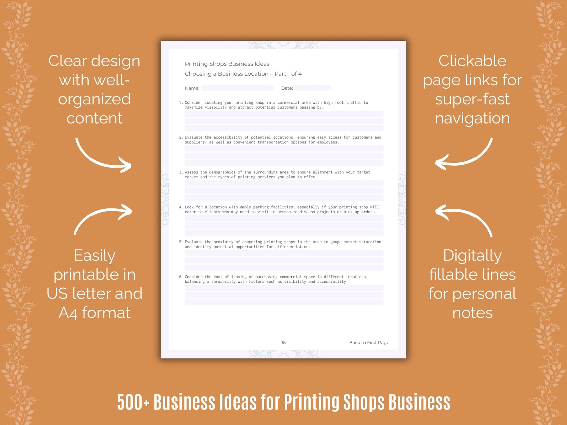 Printing Shops Business Templates