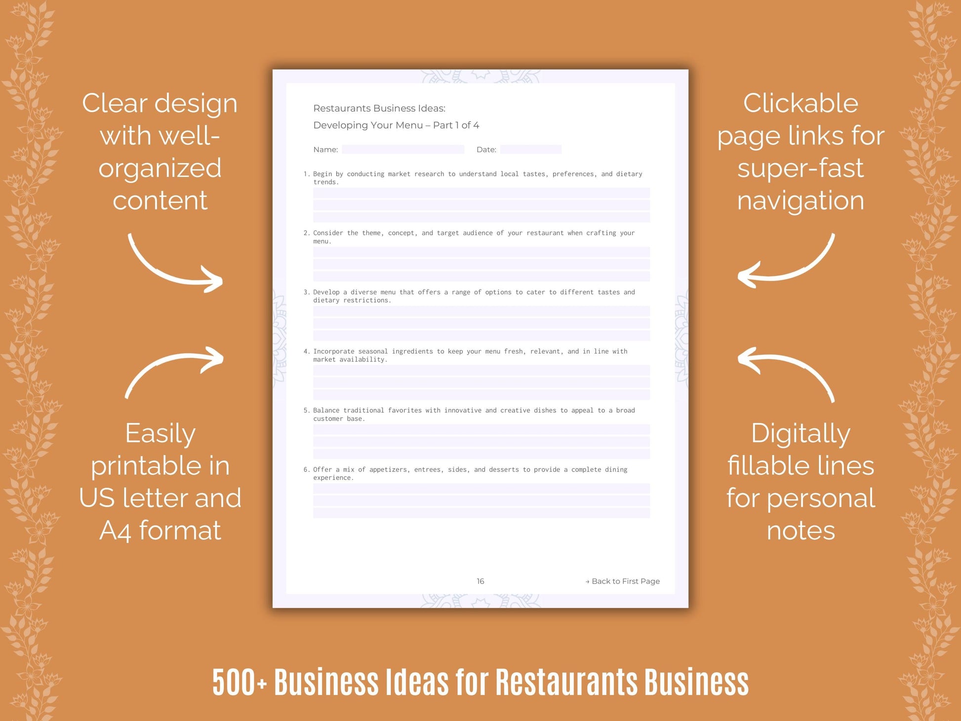 Restaurants Business Templates