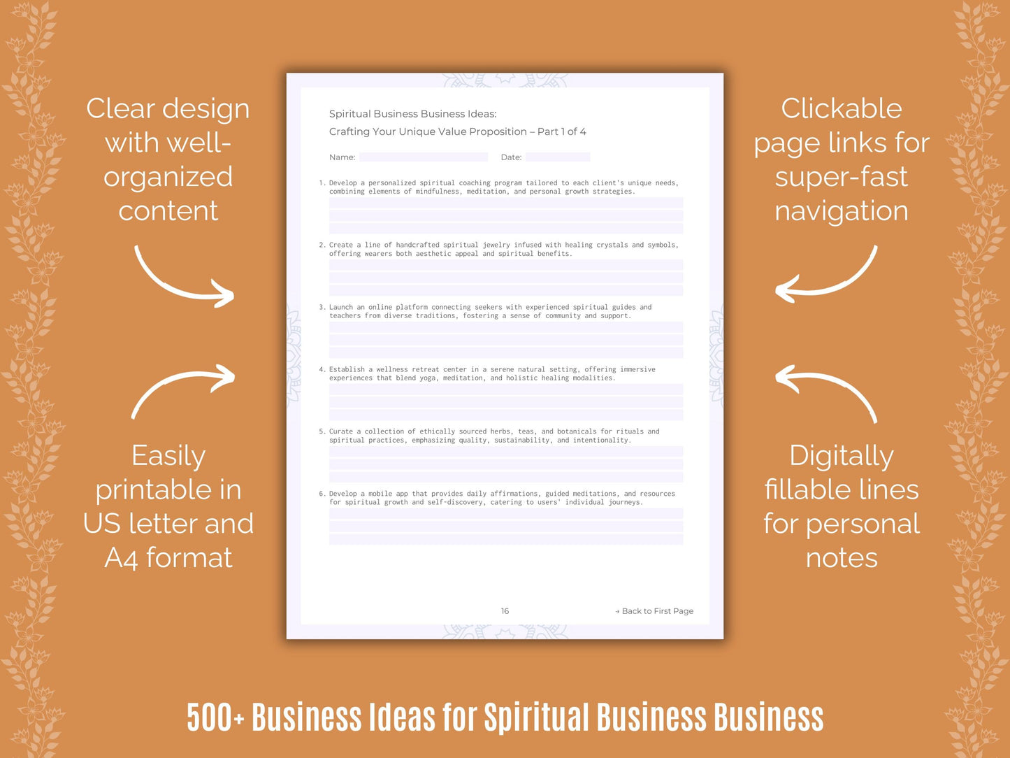 Spiritual Business Business Templates