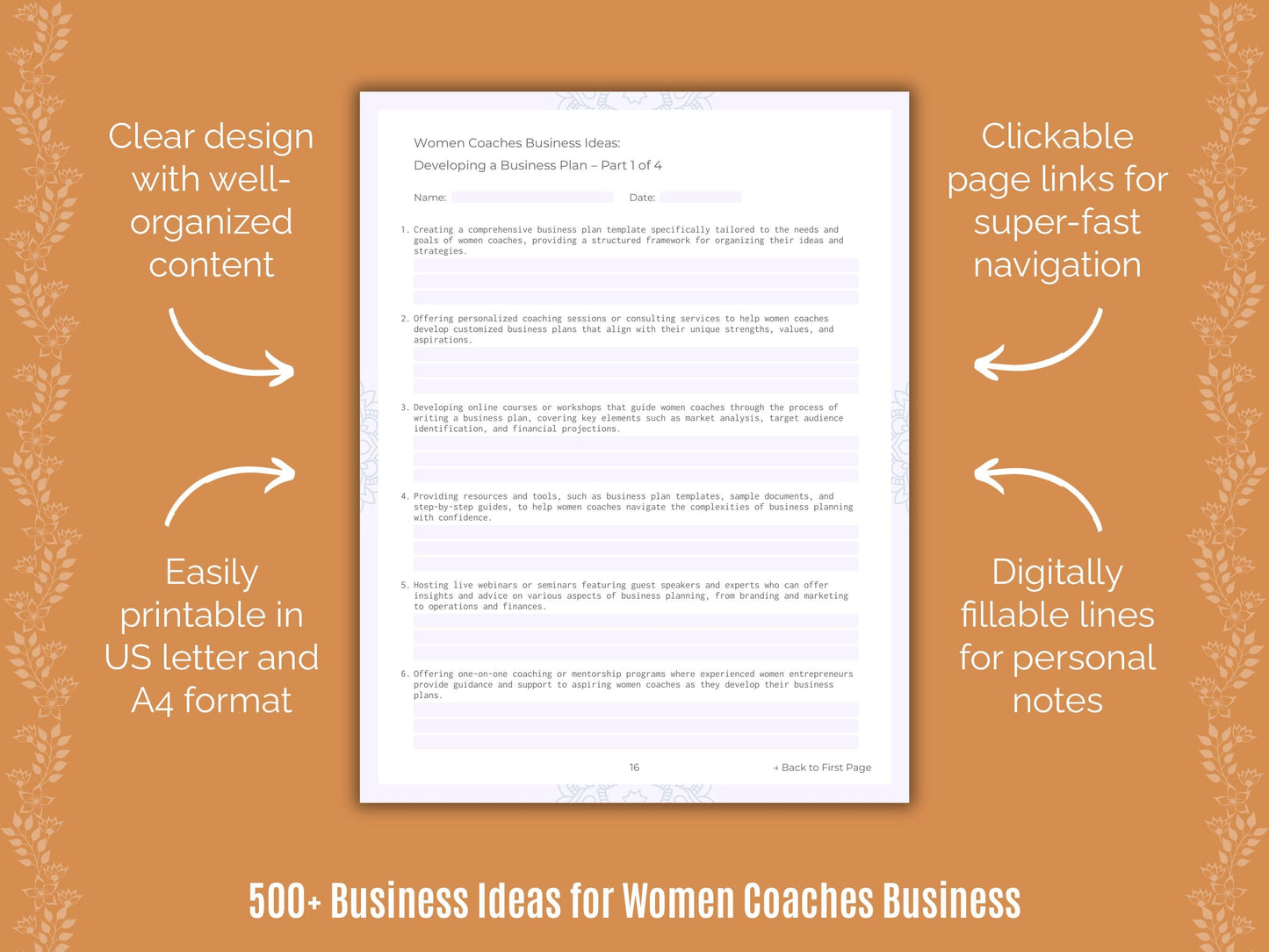 Women Coaches Business Templates