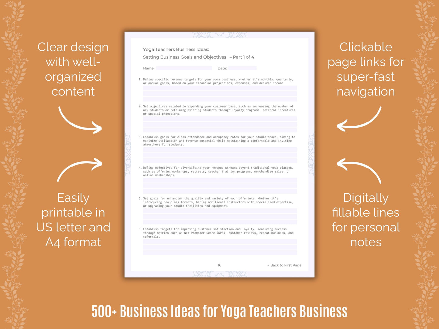 Yoga Teachers Business Templates