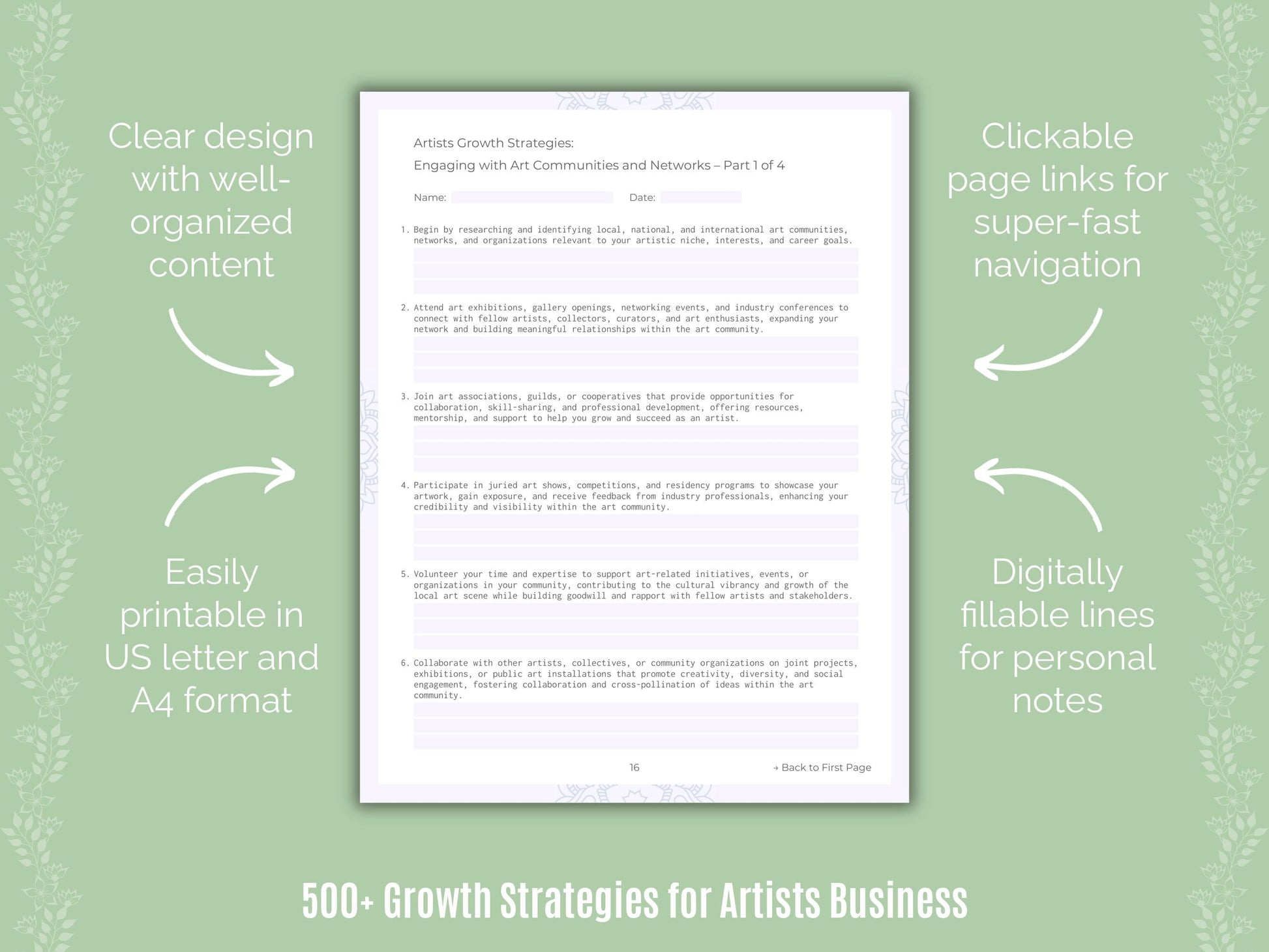 Artists Business Templates