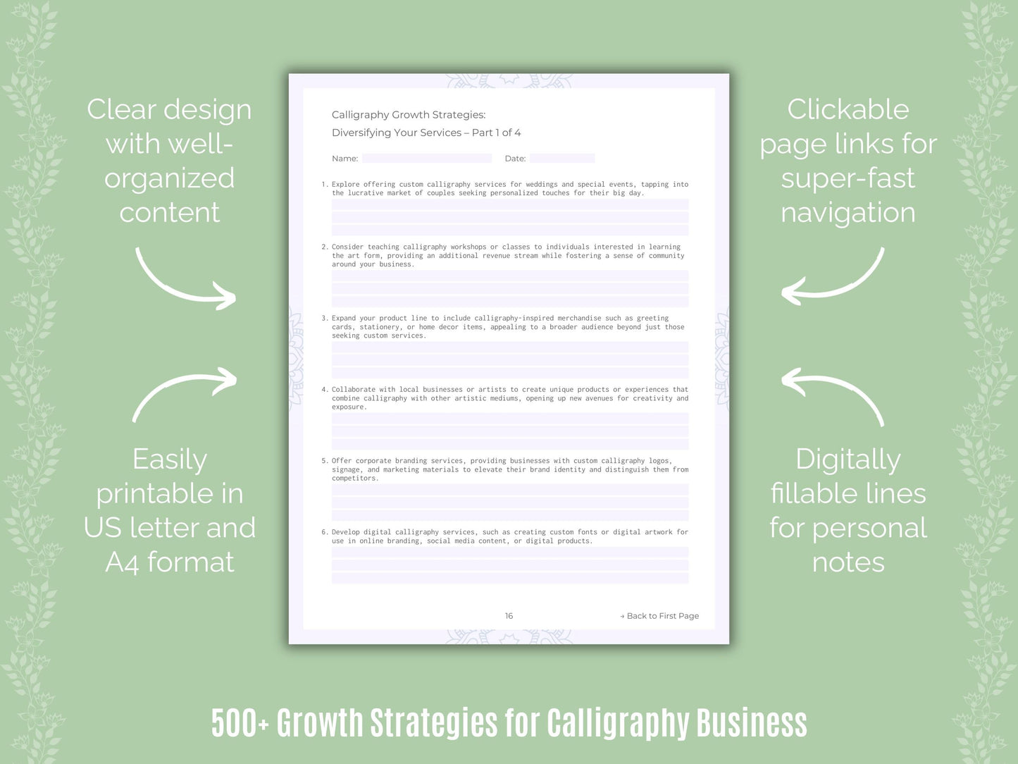 Calligraphy Business Templates