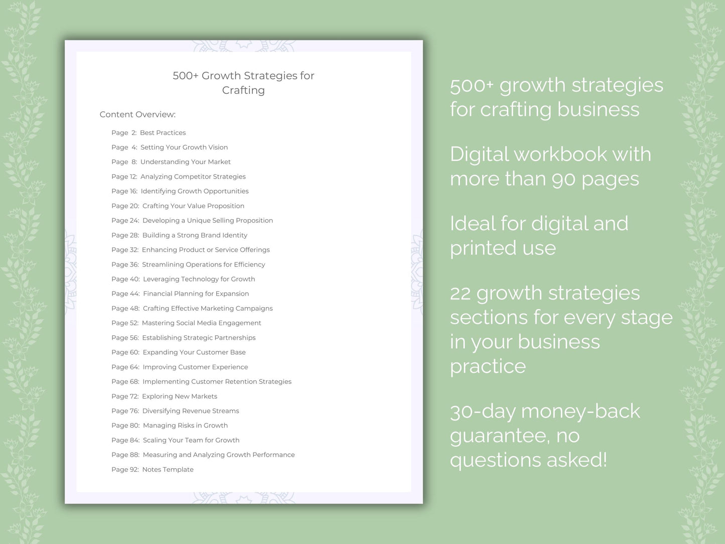 Crafting Business Worksheets