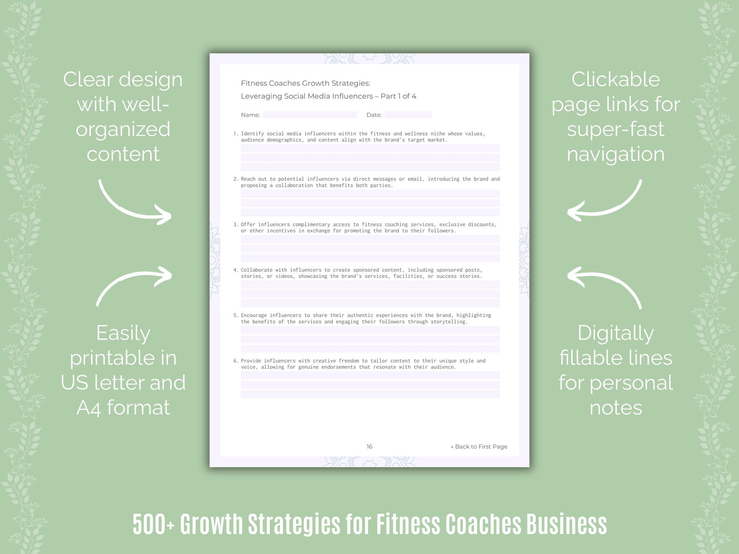 Fitness Coaches Business Templates